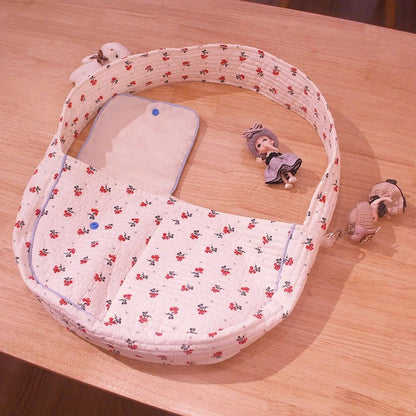Cat Carrier Bags Puppy Handmade Small Pet Dog Outdoor Travel Handbag Canvas Single Shoulder Bag Tote Shoulder Bag Breathable - Annie Paw WearOutdoor AccessaryAnnie Paw Wear