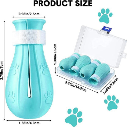 Cat Claw Protector Bath Anti-Scratch Cat Shoes For Cat Adjustable Pet Bath Wash Boots Cat Paw Nail Cover Pet Grooming Supplies - Annie Paw WearShoes &Boots &SocksAnniePaw Wear