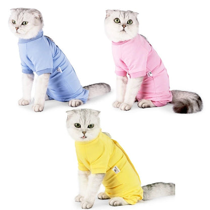 Cat Clothes Cat Retrieve After Surgery Wound Anti-mite Surgical Recovery Jumpsuit - Annie Paw WearNursing & ReliefAnnie Paw Wear