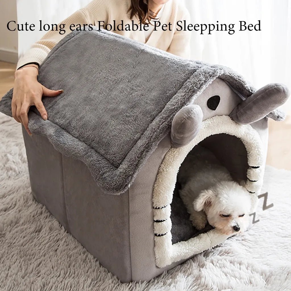 Anniepaw Foldable Washable Pet Bed Indoor Cat Dog House Kennel