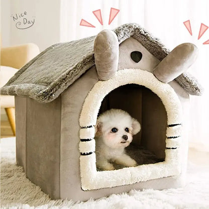 Cat /Dog bed Foldable Pet Sleeping Bed removable and washable cat house kennel for dog house indoor cat nest - Annie Paw WearHome Dog AccessoriesAnnie Paw Wear