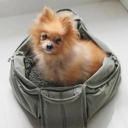 Cat Dog Outing Carrying Bag Pet Dog Traveling Outing Bag Pure Cotton Large Capacity Send Pillow Pet Outdoor Travel Backpack - Annie Paw Weardog bagAnnie Paw Wear