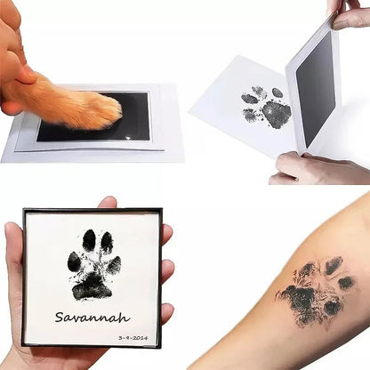 Cat Dog Paw Print Ink Kit Pad Safe Non-toxic Baby Footprints Newborn Shower Handprint Easy Diy Clean Touch Inkless Pet Souvenir - Annie Paw WearHome Dog AccessoriesAnnie Paw Wear