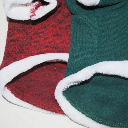 Christmas Dog Clothes Winter Warm Pet Dog Vest Shirt Puppy Clothing Hoodies For Small Medium Dogs Puppy Yorkshire Outfit - Annie Paw WearcostumesAnniePaw Wear