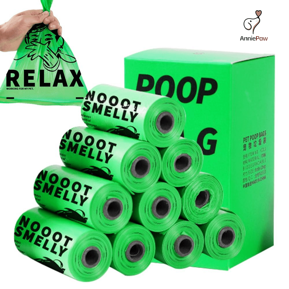 Compostable Dog Waste Poop Bags 100pcs - Annie Paw WearOutdoor AccessaryAnniePaw Wear