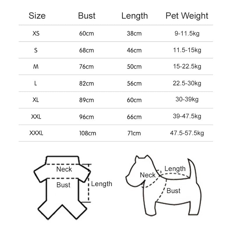 Copy of NurtureElite Post-Op Four-Leg Dog Recovery Suit Dog Pajamas: Cozy Comfort - Annie Paw WearWinter OutwearAnniePaw Wear