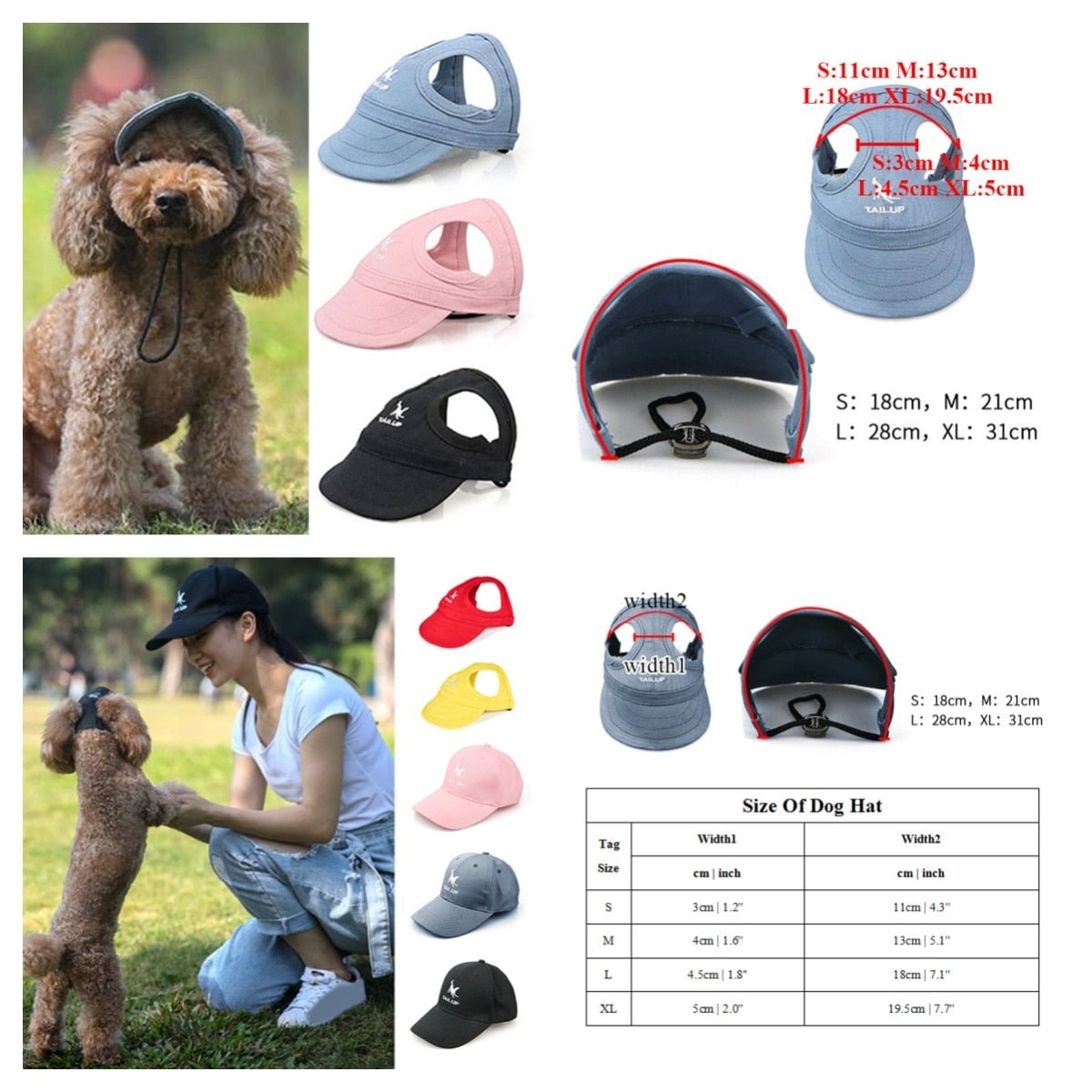 Cute Dog Sunscreen Cap: Wear-resistant Summer Baseball Hat for Puppy Sun Protection - Annie Paw WearWear AccessoriesAnniePaw Wear