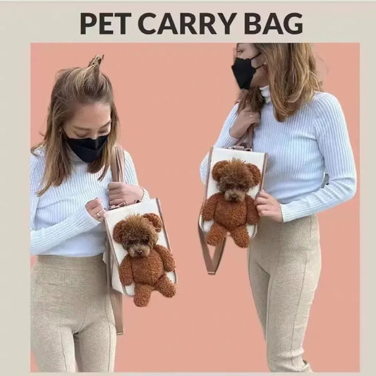 Cute Puppy Go Out Portable Shoulder Handbag Dog Bag Pet Cat Chihuahua Yorkshire Dog Supplies for Small Dogs Dog Carrier - Annie Paw WearDog Bags/Beds/MatsAnnie Paw Wear