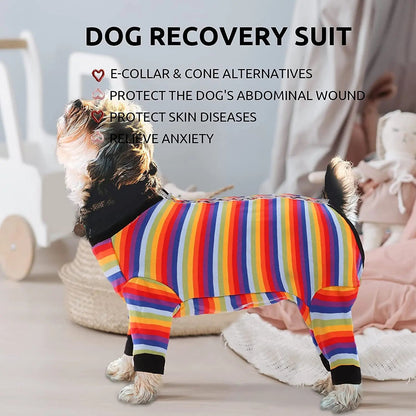 Dog After Surgery Surgical Recovery Suit Abdominal Wounds Neutering Onesies Long Sleeve - Annie Paw WearNursing & ReliefAnnie Paw Wear