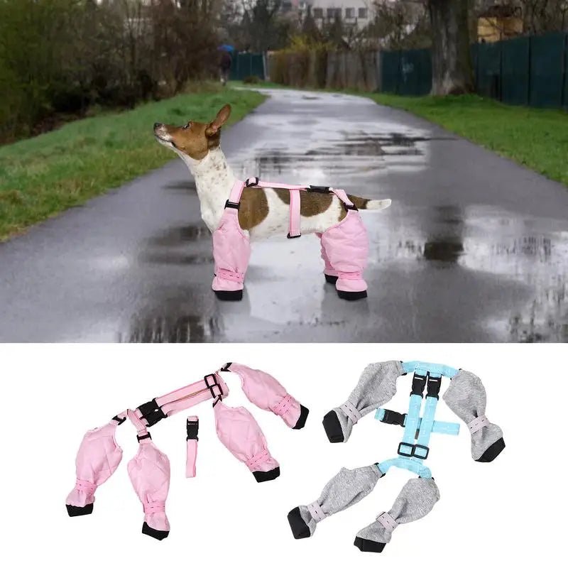 Dog Boot Waterproof Leggings For Paw Protection Dog Snow boots For Winter Dirty-Proof Anti-Fall Dog Outdoor Walking Supplies - Annie Paw WearShoes &Boots &SocksAnnie Paw Wear
