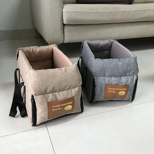Dog Car Seat Bed Car Central Dog Car Seat Bed Portable Dog Carrier for Small Dogs Cats Safety Travel Bag Dog Accessories - Annie Paw WearDog Bags/Beds/MatsAnnie Paw Wear