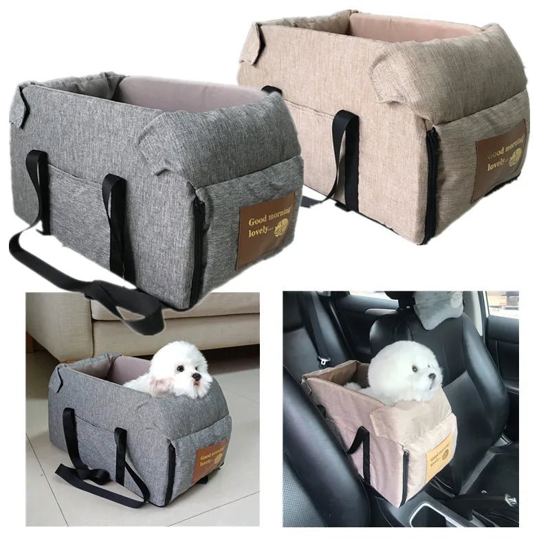 Dog Car Seat Bed Car Central Dog Car Seat Bed Portable Dog Carrier for Small Dogs Cats Safety Travel Bag Dog Accessories - Annie Paw WearDog Bags/Beds/MatsAnnie Paw Wear