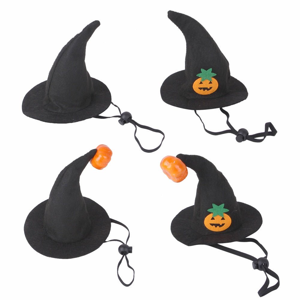 Dog Cat Halloween Witch Hat Pumpkin Smile Costume Photo Prop Party Headwear - Annie Paw WearcostumesAnniePaw Wear