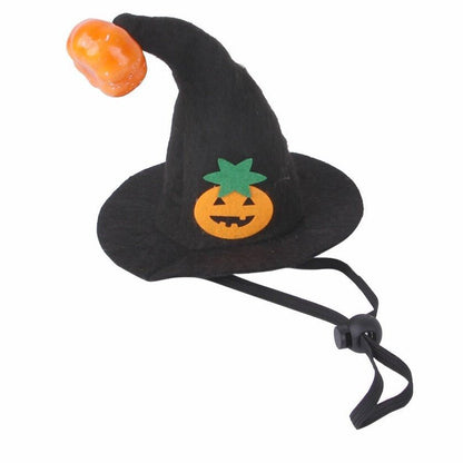 Dog Cat Halloween Witch Hat Pumpkin Smile Costume Photo Prop Party Headwear - Annie Paw WearcostumesAnniePaw Wear