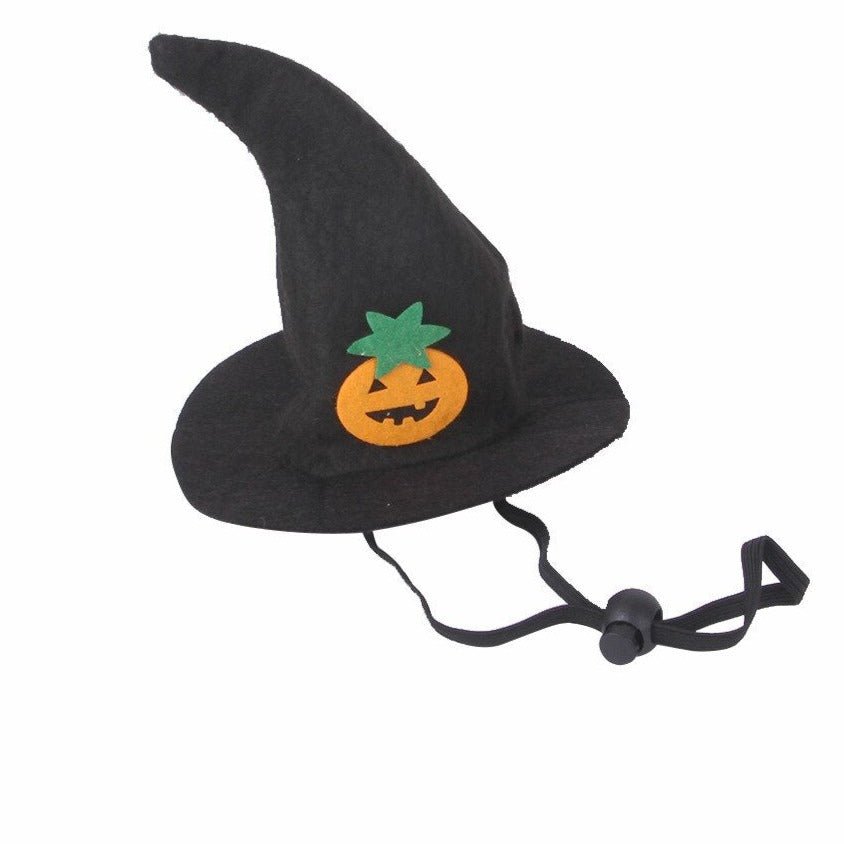 Dog Cat Halloween Witch Hat Pumpkin Smile Costume Photo Prop Party Headwear - Annie Paw WearcostumesAnniePaw Wear