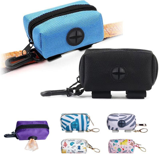 Dog Poop Bag Holder Leash Attachment Adjustable Travel Waste Bag Dispenser Pet Cleaning Tools - Annie Paw WearCollar & LeashAnniePaw Wear