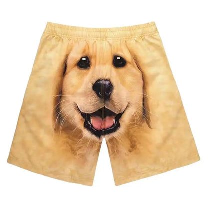 Dog Print Shorts Funny Shorts Swimwear Bathing Suit Beach Shorts Summer - Annie Paw WearcostumesAnniePaw Wear