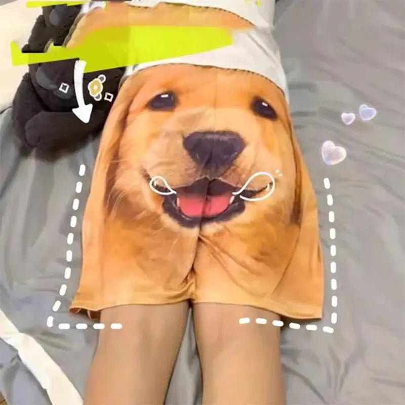Dog Print Shorts Funny Shorts Swimwear Bathing Suit Beach Shorts Summer - Annie Paw WearcostumesAnniePaw Wear