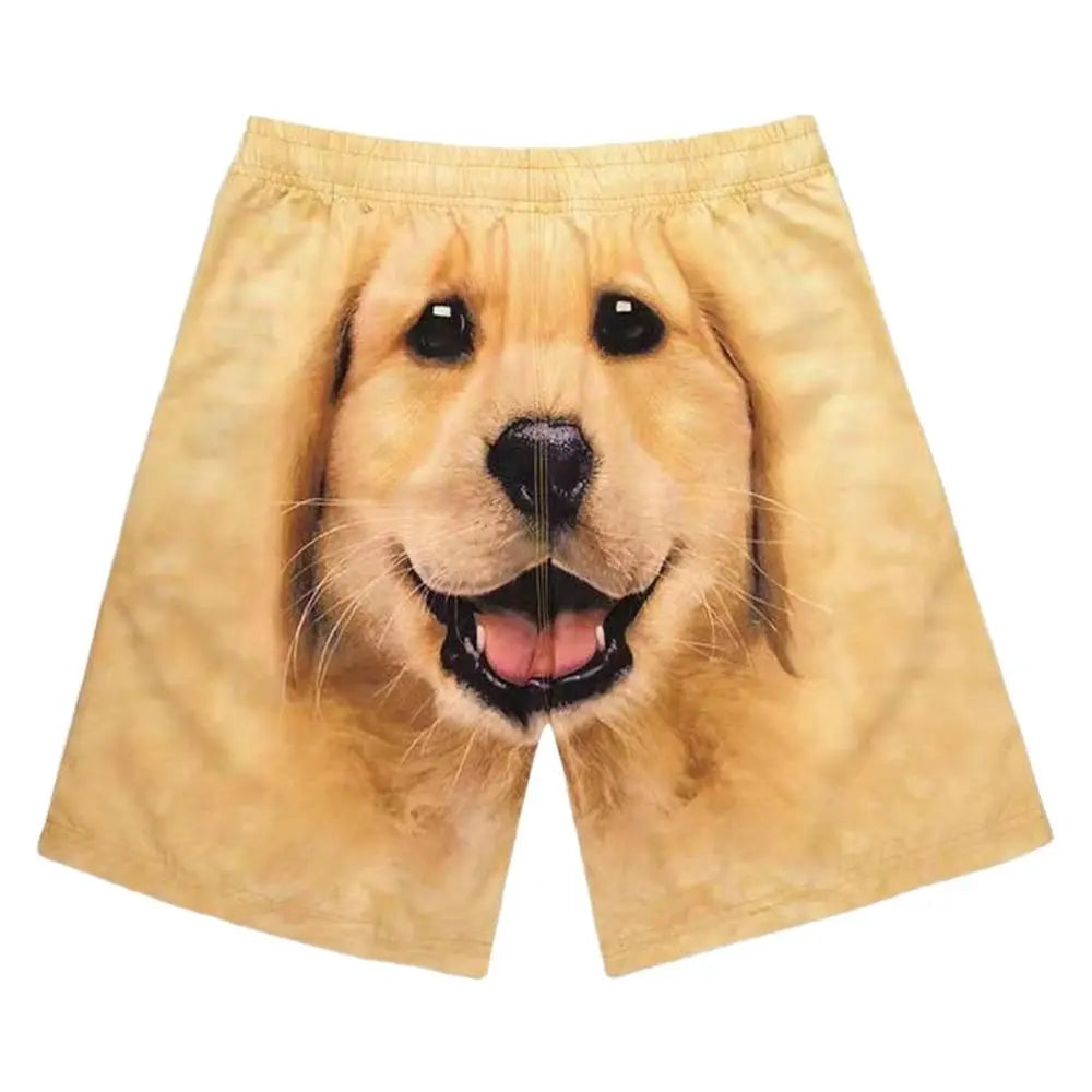 Dog Print Shorts Funny Shorts Swimwear Bathing Suit Beach Shorts Summer - Annie Paw WearcostumesAnniePaw Wear