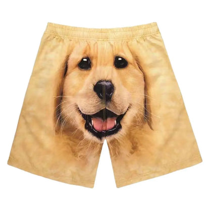 Dog Print Shorts Funny Shorts Swimwear Bathing Suit Beach Shorts Summer - Annie Paw WearcostumesAnniePaw Wear