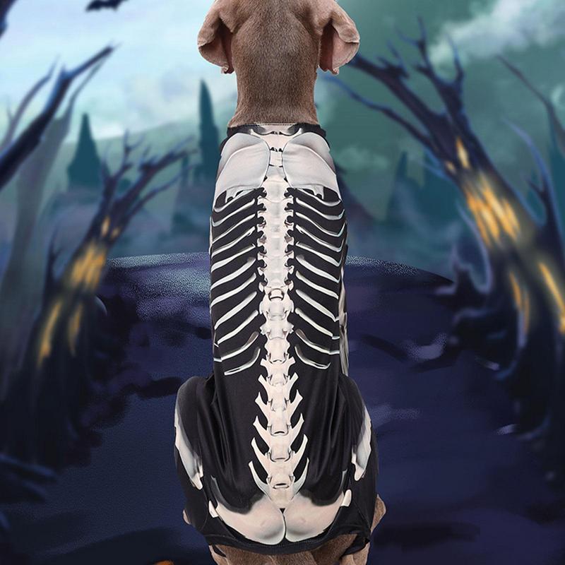 Dog Skeleton Costume Costumes Halloween Dress up - Annie Paw WearWinter OutwearAnniePaw Wear