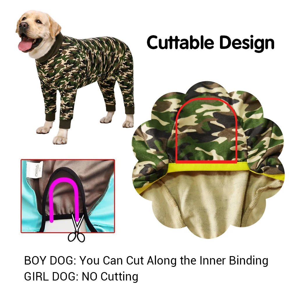 Dog Pajamas Jumpsuit Full Belly Coverage For Pet Surgical Recovery Prevent  Licking Wounds Bodysuit Coat Dog Costume - AliExpress
