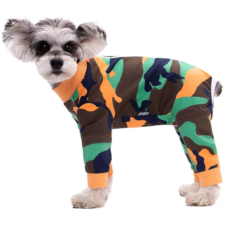 Dog Soft Cozy Jumpsuit Anti lick Recovery Suit Full Covered Belly Pajamas for Medium Large Dogs - Annie Paw WearNursing & ReliefAnnie Paw Wear