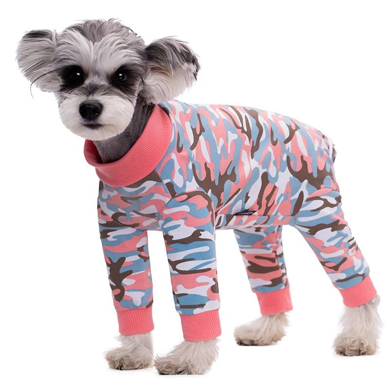 Dog Soft Cozy Jumpsuit Anti lick Recovery Suit Full Covered Belly Pajamas for Medium Large Dogs - Annie Paw WearNursing & ReliefAnnie Paw Wear