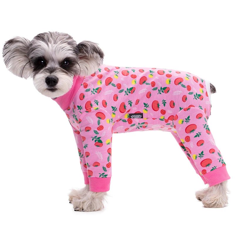 Dog Soft Cozy Jumpsuit Anti lick Recovery Suit Full Covered Belly Pajamas for Medium Large Dogs - Annie Paw WearNursing & ReliefAnnie Paw Wear