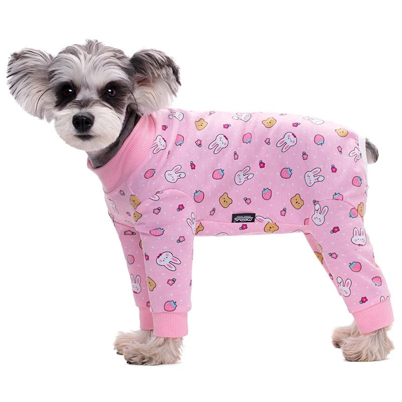 Dog Soft Cozy Jumpsuit Anti lick Recovery Suit Full Covered Belly Pajamas for Medium Large Dogs - Annie Paw WearNursing & ReliefAnnie Paw Wear