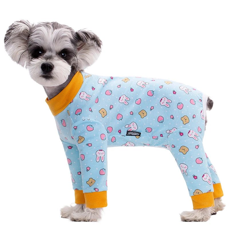 Dog Soft Cozy Jumpsuit Anti lick Recovery Suit Full Covered Belly Pajamas for Medium Large Dogs - Annie Paw WearNursing & ReliefAnnie Paw Wear