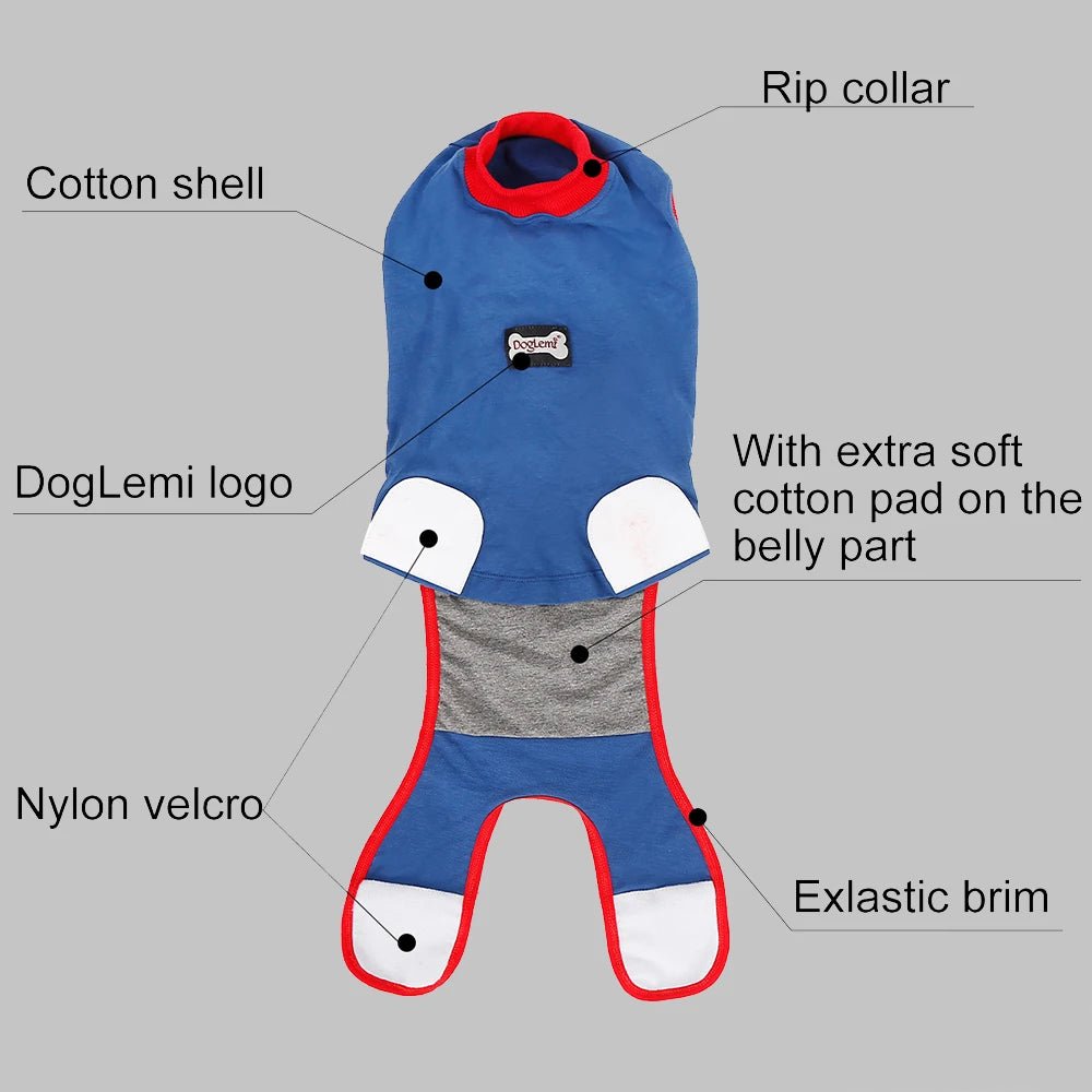 Dog Surgery Recovery Suit Care Pet Puppy Soft Breathable Anti-licking Anti-Scratch Pet Dog Clothes Postoperative Recovery Vest - Annie Paw WearNursing & ReliefAnnie Paw Wear