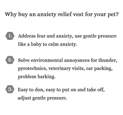 Dog Thunder Shirts Anti-Anxiety Vest Decompression Sedation Relief Vest - Annie Paw WearcoatAnniePaw Wear