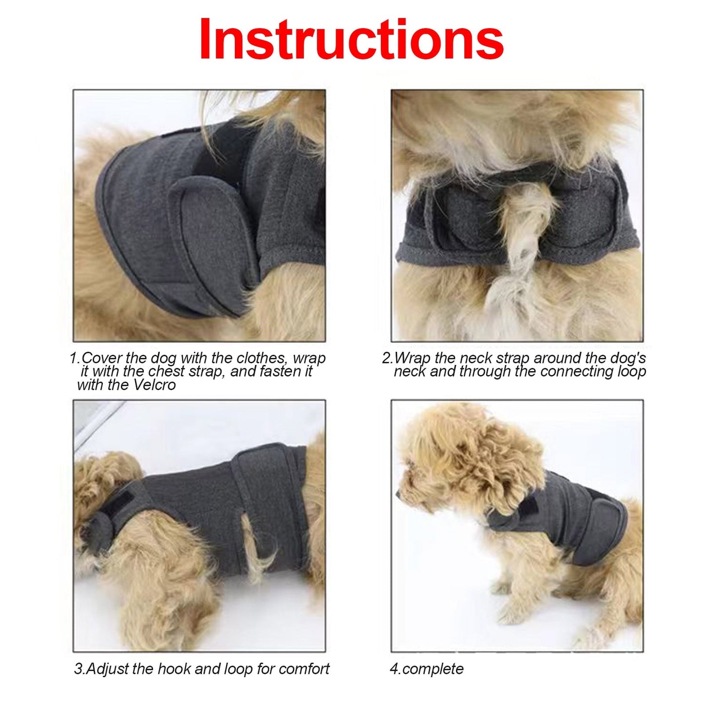 Dog Thunder shirts Anxiety Jacket Thunder Vests For Dogs - Annie Paw WearoutwearAnniePaw Wear