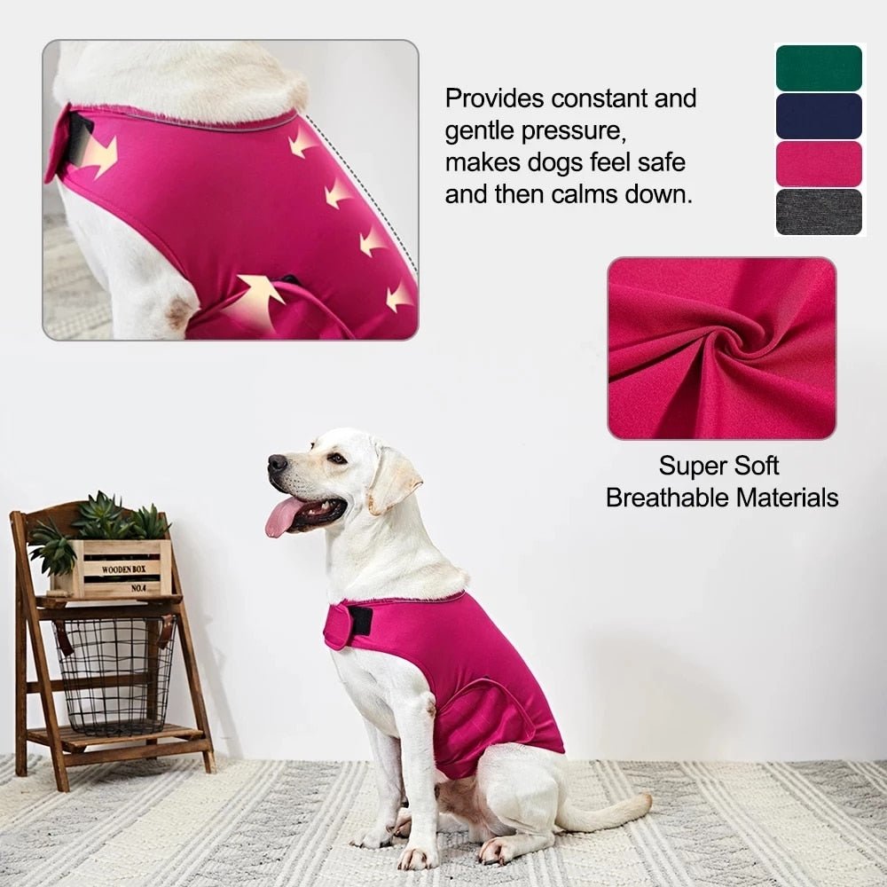 Dog Thunder Shirts Anxiety Vest Reflective Stress Relief Vest - Annie Paw WearoutwearAnniePaw Wear