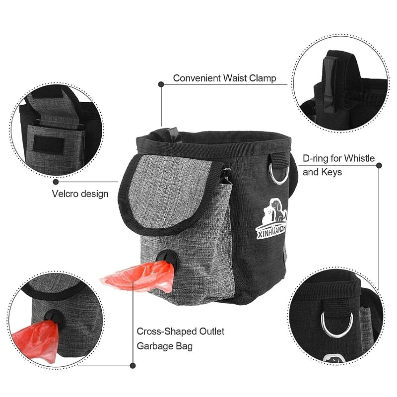 Dog Training Bag with Detachable Waste Pouch Snack Container for Walking Accessories. - Annie Paw WearcostumesAnniePaw Wear