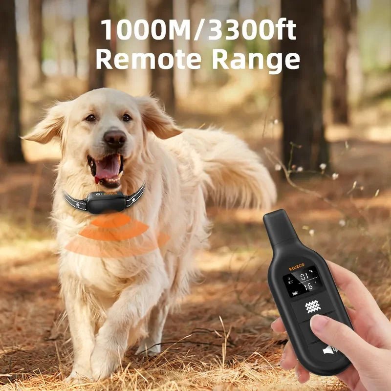 Electric Dog Training Collar Digital Rechargeable Remote Control IPX7 Waterproof Vibrator Pet Dog Bark Stop Shock Collar - Annie Paw WearHome Dog AccessoriesAnnie Paw Wear