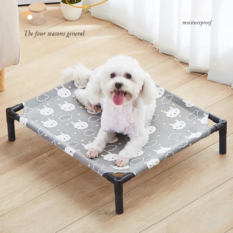 Elevated Bed for Dogs Folding Pet Camping Bed Cat House Portable Removable Washable Four Seasons Dog Kennel Puppy Beds - Annie Paw WearDog Bags/Beds/MatsAnnie Paw Wear