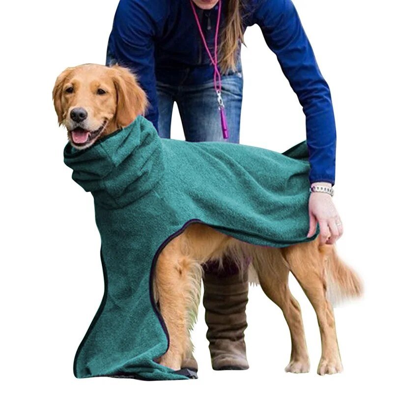 Fleece Velvet Soft Hoodies Jacket Pet Dog Clothing Golden Retriever Dog Thick Warm Vest Coat Universal Pets Clothes - Annie Paw WearHome Dog WearAnniePaw Wear