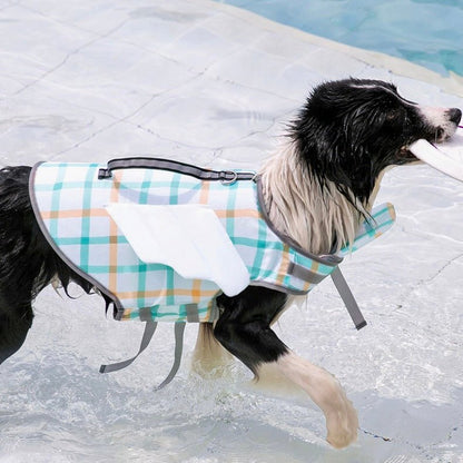 Flutter fly Checkered Pup Life Vest: Swimming Safety for All Sizes of Dogs - Annie Paw WearOutdoor WearAnniePaw Wear