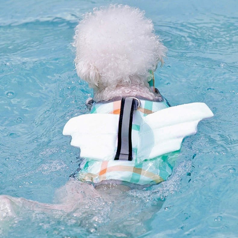 Flutter fly Checkered Pup Life Vest: Swimming Safety for All Sizes of Dogs - Annie Paw WearOutdoor WearAnniePaw Wear