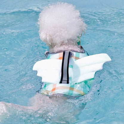 Flutter fly Checkered Pup Life Vest: Swimming Safety for All Sizes of Dogs - Annie Paw WearOutdoor WearAnniePaw Wear