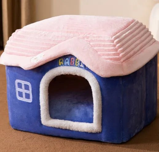 Foldable Dog House Pet Cat Bed Winter Dog Villa Sleep Kennel Removable Nest Warm Enclosed Cave Sofa Pets Supplies - Annie Paw WearHome Dog AccessoriesAnnie Paw Wear