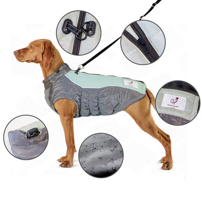 For Small to Large Dog Sleeveless Winter Waterproof Snowproof Windbreaker Harness Coats - Annie Paw WearWinter OutwearAnniePaw Wear