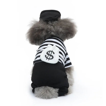 Funny Clown Costume for Pets: Halloween Cosplay Suit for Small Dogs, Cats, and Chihuahua Accessories - Annie Paw WearcostumesAnniePaw Wear