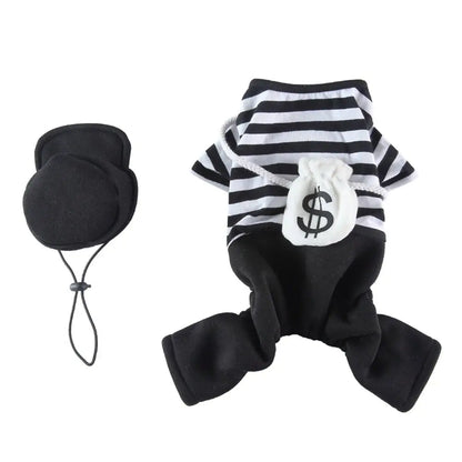 Funny Clown Costume for Pets: Halloween Cosplay Suit for Small Dogs, Cats, and Chihuahua Accessories - Annie Paw WearcostumesAnniePaw Wear