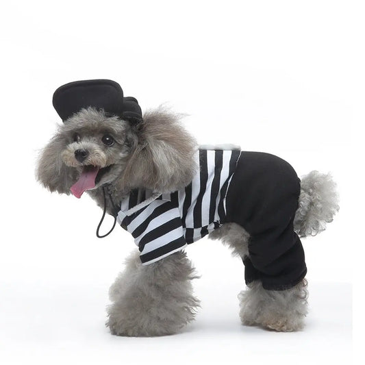 Funny Clown Costume for Pets: Halloween Cosplay Suit for Small Dogs, Cats, and Chihuahua Accessories - Annie Paw WearcostumesAnniePaw Wear