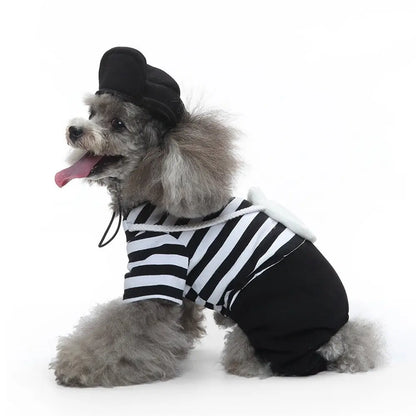 Funny Clown Costume for Pets: Halloween Cosplay Suit for Small Dogs, Cats, and Chihuahua Accessories - Annie Paw WearcostumesAnniePaw Wear