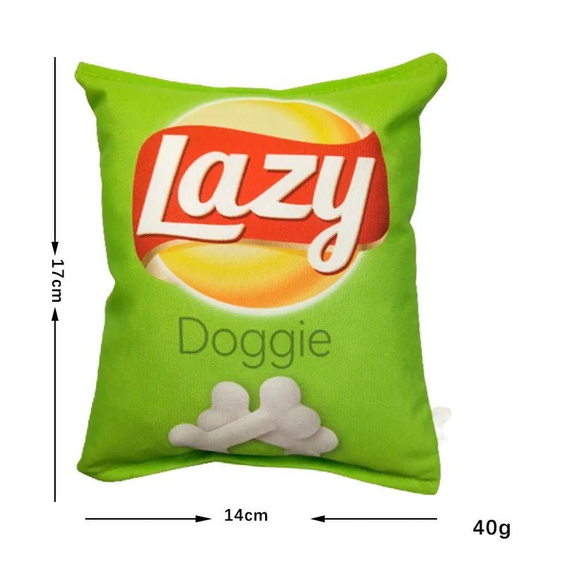 Funny Crisps Dog Toys Interaction Chew Molars Plush Dog Toys Bite Resistance Clean Teeth Oral Cavity Puppy Toys Pet Accessories - Annie Paw WeartoyAnnie Paw Wear