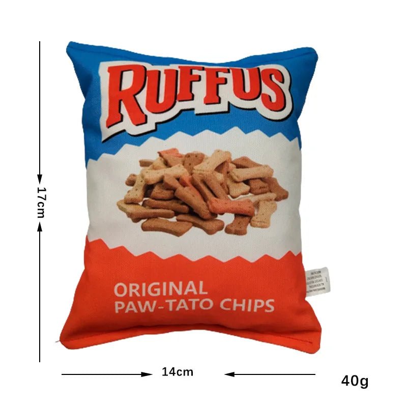 Funny Crisps Dog Toys Interaction Chew Molars Plush Dog Toys Bite Resistance Clean Teeth Oral Cavity Puppy Toys Pet Accessories - Annie Paw WeartoyAnnie Paw Wear